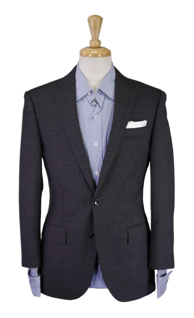 J Crew Ludlow Slim Solid Gray 2-Btn Wool Stretch Blazer Jacket 36S